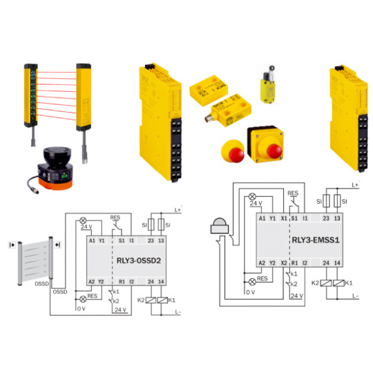 ReLy series safety relays for OSSD and EMSS devices from SICK-4