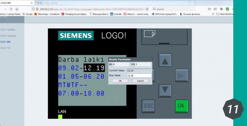 Siemens LOGO! laika releju funkciju iestatīšana-13