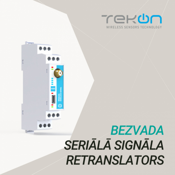 Bezvadu seriālā signāla retranslators WSM101 no Tekon-4