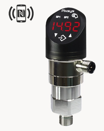 Pressure sensor + indicator, programmable with NFC / RFID technology DST400-0