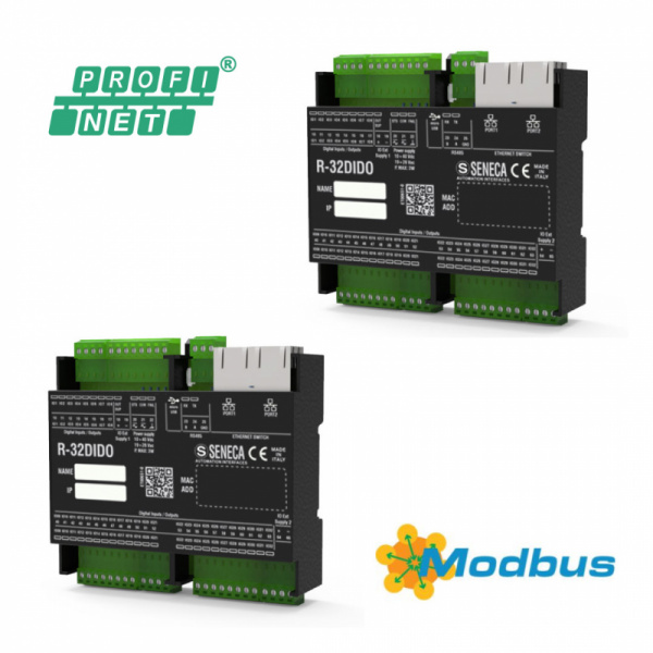 Seneca Modbus TCP / IP and Profinet configurable 32 DI / DO modules-0