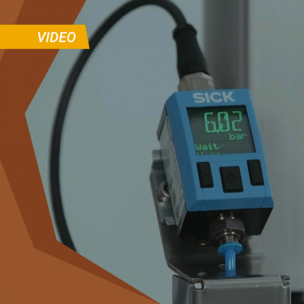 VIDEO: Leakage detection in compressed air systems with the SICK FTMg and PAC50 LT-0