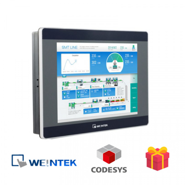 Weintek HMI with Codesys PLC license-1