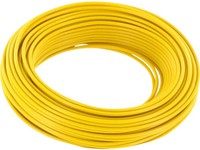 Wire, 0,5mm2, H05V-K, coil 100m, yellow, XC01040110 Schrack Technik