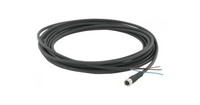 Konektors ar kabeli, M8, 3-PIN, taisns, mamma, kabelis 2m, IP65/IP67/IP69K, XZCP0566L2 Telemecanique