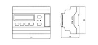 Programmable Relay, 230VAC, 8DI + 8DO + 4AI + 2AO  (0-10 V), LCD, 2xRS485 (Modbus RTU/ASCII)