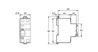 Residual current circuit breaker (RCCB), 25A, 1P+N, 10kA, A9R41225 Schneider Electric
