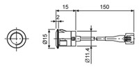 Durvju kontroles sensors ADS-SH, komplekts, 0…10 m, NO/NC, Relejs, ADSSH Autonics
