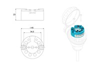 THP101 - PT100 TEMPERATURE HEAD TRANSMITTER WITH 4..20 MA OUTPUT