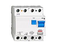 Residual current circuit breaker 25A, 4-p, 30mA,type AC, 6kA