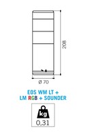 EOS Modulārā signalizācijas kolonna WM LT + LM RGB + SOUNDER