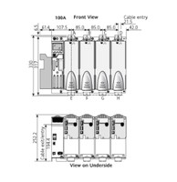 EUROTHERM EPOWER, POWER (2PH-100A) 2 Phase Unit 100 Amps VOLTAGE (600V) 100V to 600V