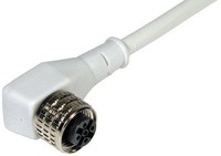 Konektors ar kabeli CS-A2-02-G-03, M12, 4-PIN, leņķiskais, mamma, kabelis 3m, IP67, 95A251360 Datalogic