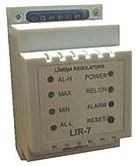 LĪR-7 līmeņa regulators, min/max un avar min/max līmeņi, releja izeja