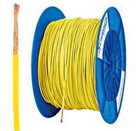 PVC Insulated Single Core Wire H05V-K 0.5mmý yellow (coil)