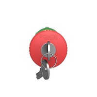 Pogas galva 22mm, pagrieziens ar atslēgu, sarkana, ar atslēgu , ZB5AS944 Schneider Electric