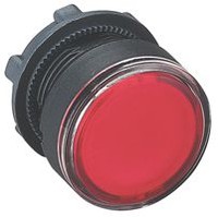 Pogas galva 22mm, ar atsperi, caurspīdīga sarkana, ZB5AW343 Schneider Electric