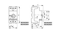 Автоматический выключатель с комбинированным расцепителем 3P, 2,5A - 4A, 1,5kW, BE504000 Schrack Technik