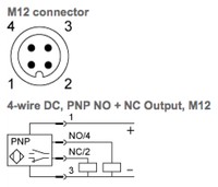 Kapacitatīvais sensors M30,PNP,NO+NC