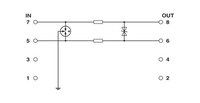 Защита от перенапряжения для аналоговых и дискретных сигналов, 6,2 мм, K400CL Seneca