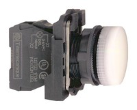 LED lampiņa balta, 230 VAC, 22mm, XB5AVM1 Schneider Electric
