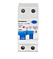 Residual current breaker with overcurrent protection (RCBO), 6A, 1P+N, 6kA, AK667606 Schrack Technik