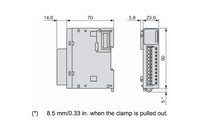Kontrollera paplašināšanas modulis 4 temperatūras ieejas PT100, termopāri un citi sensoru tipi (plašāk tehniskajā pasē) 