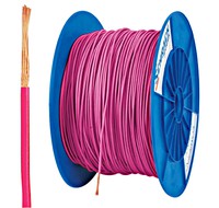 PVC Insulated Single Core Wire H05V-K 0.5mmý pink (coil)