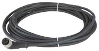 Konektors ar kabeli, M12, 4-PIN, leņķiskais, mamma
, kabelis 25m, IP65/IP67/IP69K, XZCP1241L25 Telemecanique