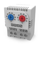 PTM122 THERMOSTAT PANO TYPE NC (RED-HEAT)+NC (COOL-BLUE) 