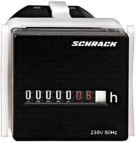 Motorstundu skaitītājs 48 x 48mm, 230VAC, IP54, BZ326414-A Schrack Technik