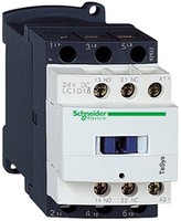 Kontaktors 7,5kW, 3P, 1NO + 1NC, 18A, spole 24VAC, LC1D18B7 Schneider Electric