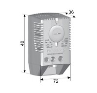 Termostats ventilatoram, 0…60C, 1 NO, IUK08566 Schrack Technik