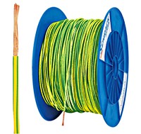PVC Insulated Single Core Wire H05V-K 1mmý ye/gr (coil)