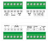 Temperatūras kontrollers 4+4 cipari 2 Al NTC-4 RL-RS485-24/230V, -40…210°C, DRR132-4B-T Pixsys