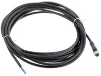 Konektors ar kabeli, M8, 3-PIN, taisns, mamma, kabelis 5m, IP65/IP67/IP69K, XZCP0566L5 Telemecanique