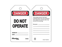 Guardian Extreme™ Tag "Danger - Do Not Operate" (pack of 6 tags) MOQ 1