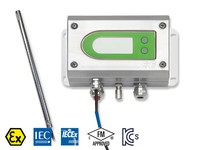 EE300Ex Humidity and temperature transmitter for intrinsically safe applications -40 °C up to 180 °C, PRESSURE RANGE 0.01...20 bar (0.15…290 psi), OUTPUT 4-20 mA (2-wire), 24 Vdc