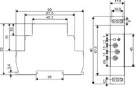 Sprieguma kontroles relejs, 48…276VAC, 0…10s, 1 x C/O, HRN-33 Elko EP