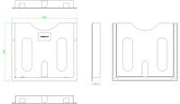 Document pocket, self-adhesive and screwable, DIN A4, ASDRA400 Schrack Technik