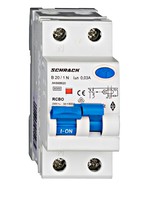 Residual current breaker with overcurrent protection (RCBO), 20A, 1P+N, 6kA, AK668620 Schrack Technik