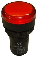 LED lampiņa sarkana, 230 VAC, 22mm, BZ501215ME Schrack Technik