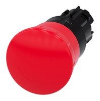 Pogas galva 22mm, fiksācijas slēdzis, sarkana, 3SU10001HB200AA0 Siemens