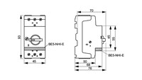 Автоматический выключатель с комбинированным расцепителем 3P, 1A - 1,6A, 0,55kW, BE501600 Schrack Technik