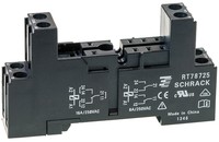Socket with screw terminals for PCB Relays with pinning 5mm, RT78725--- Schrack Technik