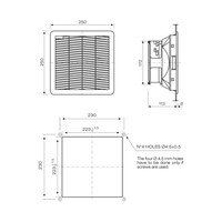 FPF15KR230B-S00 ventilators 240m3/h