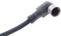 Konektors ar kabeli, M8, 3-PIN, leņķiskais, mamma, kabelis 2m, IP65/IP67/IP69K, XZCP0666L2 Telemecanique