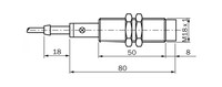 IM18-05BUS-ZU0 INDUKT. PROXIMITY SENSOR M18, 20..250V AC/DC 2-wire, NO, Flush Sn=5mm, Cable, 2-wire, 2 m