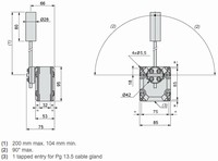 Gala slēdzis XCR-T - roller lever - 2 C/O XCRT115EX