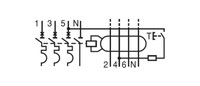 Kombinētais noplūdes automātslēdzis (RCBO), 40A, 3P+N, 6kA, AK667840 Schrack Technik